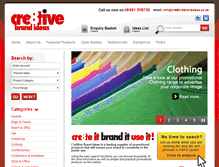 Tablet Screenshot of cre8tivebrandideas.co.uk